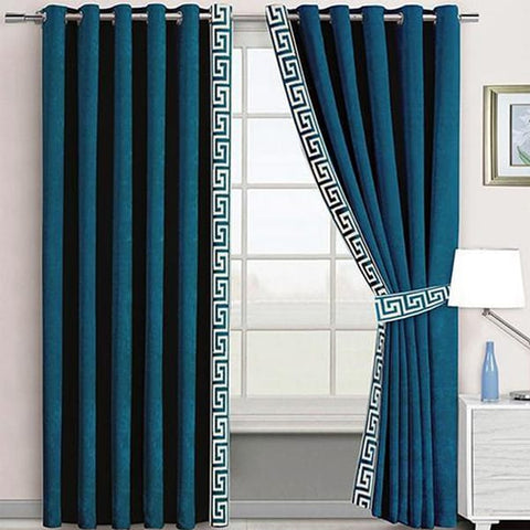 2 Curtains with Luxury Look | Velvet Blackout Curtains for Living Room
