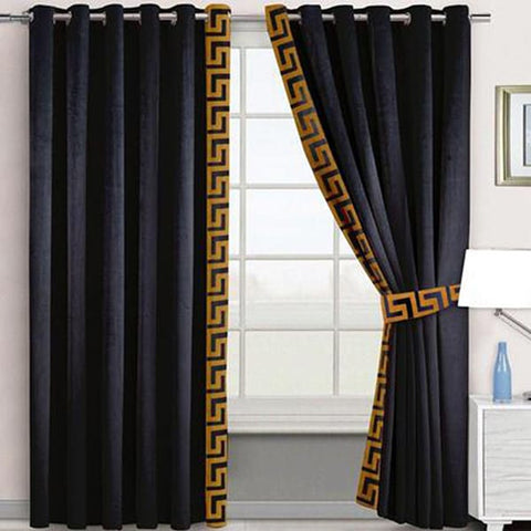 2 Curtains with Luxury Look | Velvet Blackout Curtains for Living Room