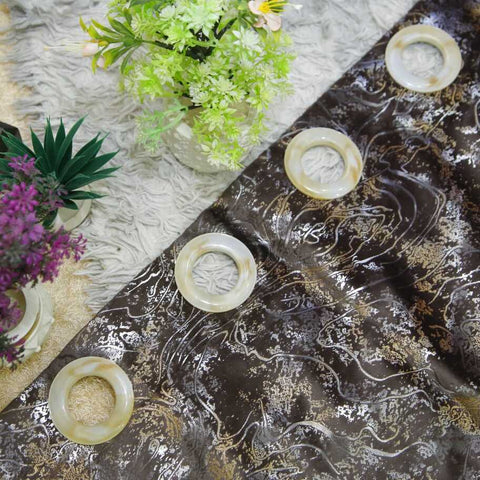 Pair (2 Curtains) Choclate Tecture Curtain With Decent Look.