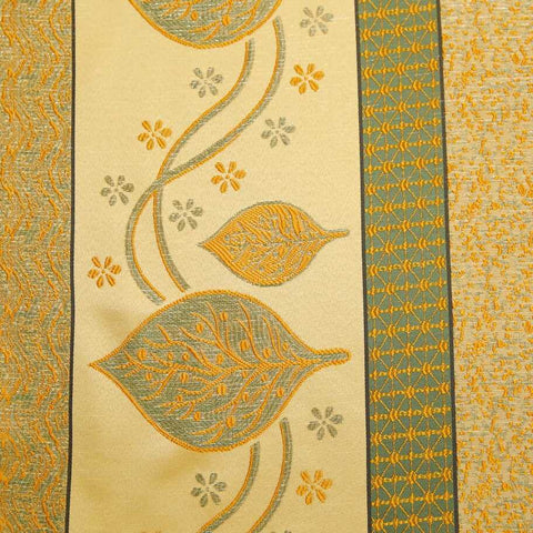 Pair (2 Curtains) Pelmet With Green Boader & Bulk